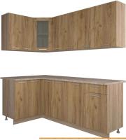 Кухня Интерлиния Мила 12x21 (дуб золотой) картинка