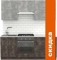 Кухня S-Company Клео крафт 2.0 (ателье темное/ателье светлое) картинка