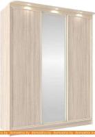 Шкаф-купе Глазов Домашний 1800 ЛДСП с зеркалом (ясень шимо светлый) картинка
