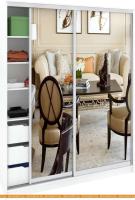 Шкаф-купе Кортекс-мебель Сенатор ШК11-45 Классика зеркало (белый) картинка