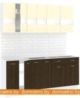 Кухня Кортекс-мебель Корнелия Экстра 1.9 без столешницы (венге светлый/венге) картинка