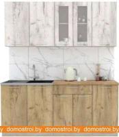 Кухня Интерлиния Мила 19 (дуб белый-дуб золотой-дуб бунратти) картинка