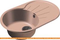 Кухонная мойка GranFest GF-R750L (светло-розовый) картинка