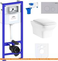 Унитаз Lavinia Boho Relfix Bristol Rimless 7 в 1 87040115 (матовый пластик) картинка