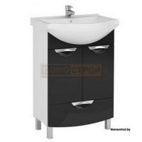 Тумба Aquanet Асти 55 M Черный картинка