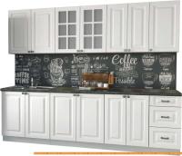 Кухня Интерлиния Мила Деко 2.6 А (белый/кастилло темный) картинка