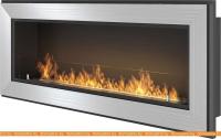 Биокамин SimpleFire Frame 1200 (нержавеющая сталь, со стеклом) картинка