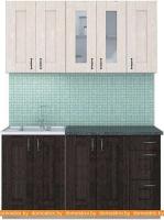 Кухня Интерлиния Мила Хольц 15 (дуб венге/дуб молочный) картинка