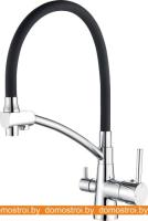 Смеситель Ledeme L4855-2 (хром/черный) картинка