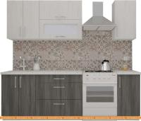 Кухня ВерсоМебель ВерсоЛайн 6-1.8 (север. дерево светлое/север. дерево темное) картинка