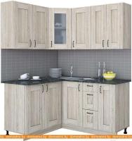 Кухня Интерлиния Мила Хольц 14x16 (дуб сонома) картинка