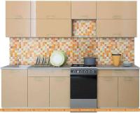 Кухня Интерлиния Мила Gloss 50-26 (капучино) картинка