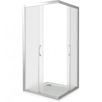 Душевой уголок GoodDoor LATTE CR-100-G-WE 100x100 стекла Grape (без поддона) картинка