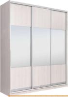 Шкаф-купе Рэйгрупп 203 YYX Elgon РГ-08.01 (ясень снежный/хром) картинка