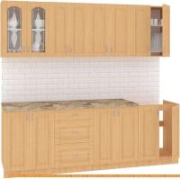 Кухня Кортекс-мебель Корнелия Ретро 2.3м (ольха/марсель) картинка