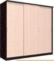 Шкаф-купе Интерлиния Неаполь АН-012-24-00 БФ) (дуб молочный/дуб венге) картинка