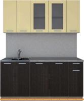 Кухня Интерлиния Мила 17-60 (дуб венге/ваниль) картинка