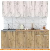 Кухня Интерлиния Мила Лайт 2.0-60 (дуб белый-дуб золотой-дуб бунратти) картинка