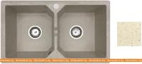 Кухонная мойка БелЭворс Bravo duo (бежевый) картинка