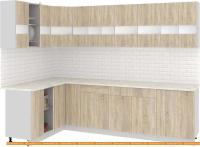 Кухня Кортекс-мебель Корнелия Экстра 1.5x2.8м (дуб сонома/мадрид) картинка