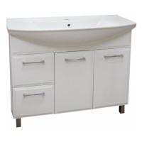 Тумба под умывальник АВН Камиа 105 69.04 с ящиками и корзиной картинка