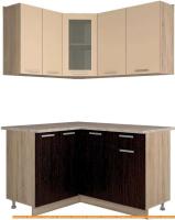 Кухня Интерлиния Мила 12x14 (ваниль/дуб венге) картинка