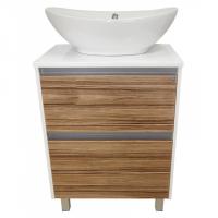 Тумба под умывальник АВН Домино 60 57.13 32 с ящиками картинка