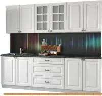 Кухня Интерлиния Мила Деко 2.4 Б (белый/кастилло темный) картинка