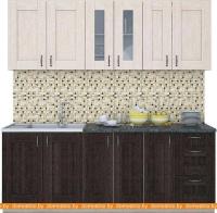 Кухня Интерлиния Мила Хольц 21 (дуб венге/дуб молочный) картинка