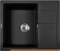 Кухонная мойка ZorG Apollo 58 (черный опал) картинка