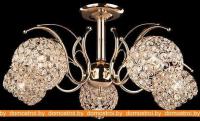 Потолочная люстра Евросвет 7777/5 золото картинка