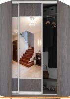 Шкаф-купе Кортекс-мебель Сенатор ШК30 Геометрия ДСП с зеркалом (береза) картинка