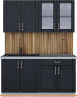 Кухня Интерлиния Мила Крафт 1.6А (дуб английский) картинка