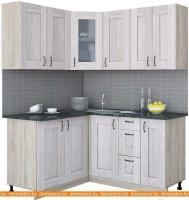 Кухня Интерлиния Мила Хольц 14x16 (шимо светлый) картинка