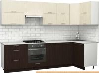 Кухня S-Company Клео крафт 1.2x2.9 правая (файнлайн мокка/файнлайн крем) картинка