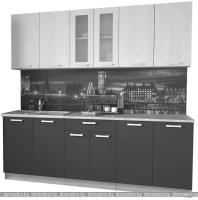 Кухня Интерлиния Мила 22 (дуб золотой-бетон-дуб бунратти) картинка