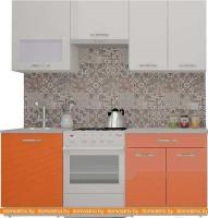 Кухня ВерсоМебель ЭкоЛайт-6 2.0 (белый/яркий оранжевый) картинка