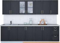 Кухня Интерлиния Мила Крафт 2.8А (дуб английский) картинка