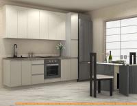 Кухня ЗОВ Аспен прямая 2.3 м (жасмин/тауп серый) картинка