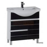 Тумба Aquanet Доминика 80 б/к Черный картинка