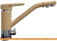 Смеситель GranFest 2624-1 (бежевый/хром) картинка