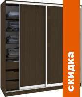 Шкаф-купе Кортекс-мебель Сенатор ШК12 Классика ДСП (венге) картинка
