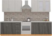 Кухня ВерсоМебель ВерсоЛайн 5-2.4 (северное дерево светлое/северное дерево темное) картинка