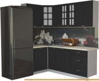 Кухня Интерлиния Мила Деко 1.2x2.1 (пепел/опал светлый) картинка