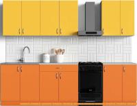 Кухня S-Company Клео колор 2.3 (оранжевый/желтый) картинка