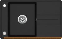 Кухонная мойка Aquasanita Bella SQB101AW (black metallic 601) картинка