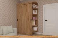 Шкаф-купе ЭлиГард Лагуна ШЛ-04.П.0 (дуб натуральный) картинка