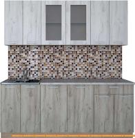 Кухня Интерлиния Мила 20-60 (дуб серый/дуб белый) картинка