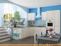 Кухня Vivat Mebel Виктория-02 (белый сандал) картинка