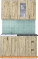 Кухня Интерлиния Мила Хольц 13 (дуб золотой) картинка